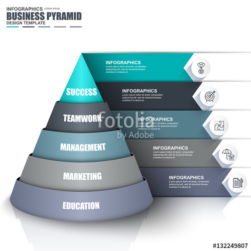 Infographic Pyramid Vector Template Stock Image And Royalty Free 500x500 Infographic Pyramid Vector Template Stock Image And Royalty Free