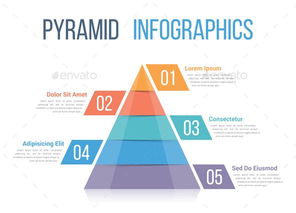 Pyramid Infographics Template Vector Illustrator 590x425 Pyramid Infographics Template Vector Illustrator