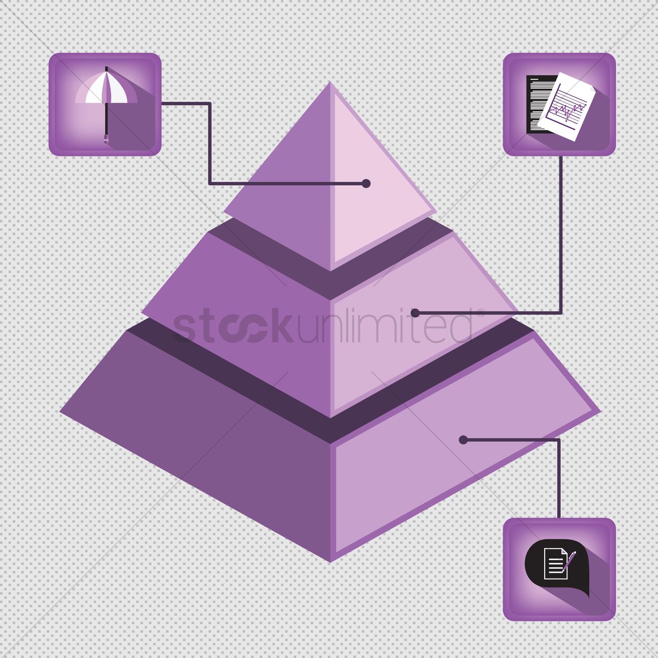 Pyramid Infographic Vector Image 1300x1300 Pyramid Infographic Vector Image