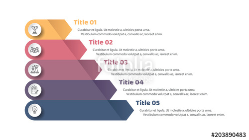 Pyramid Infographic Template With Five Elements One From A Set 500x282 Pyramid Infographic Template With Five Elements One From A Set