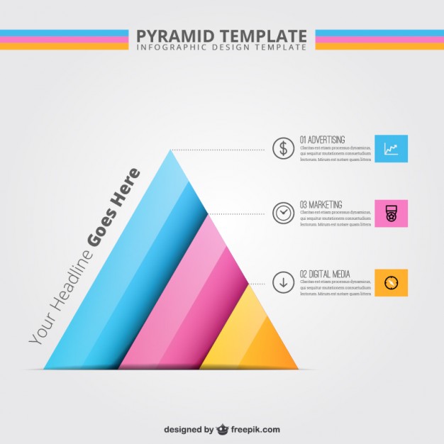 Pyramid Template Infographic Vector Free Download 626x626 Pyramid Template Infographic Vector Free Download