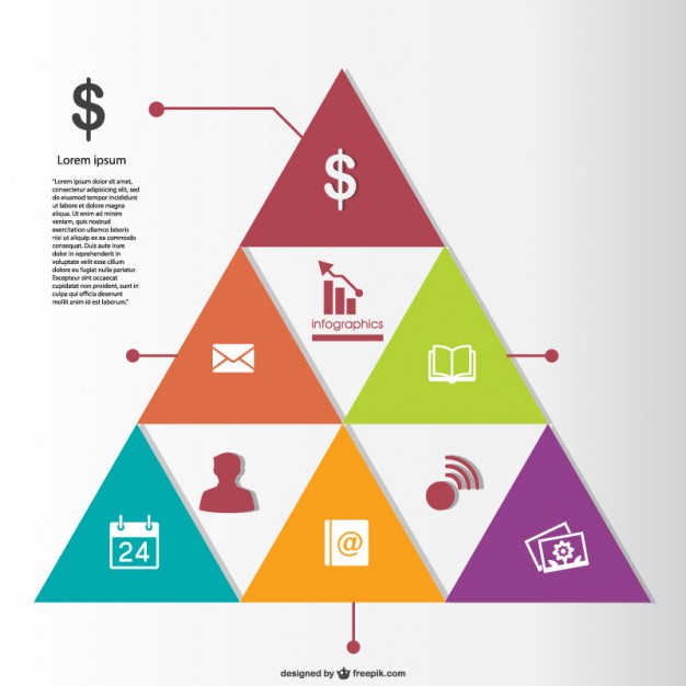 Business Pyramid Infographic Vector Free Download 626x626 Business Pyramid Infographic Vector Free Download