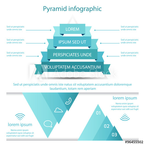 Business Pyramid Infographic Vector 500x500 Business Pyramid Infographic Vector