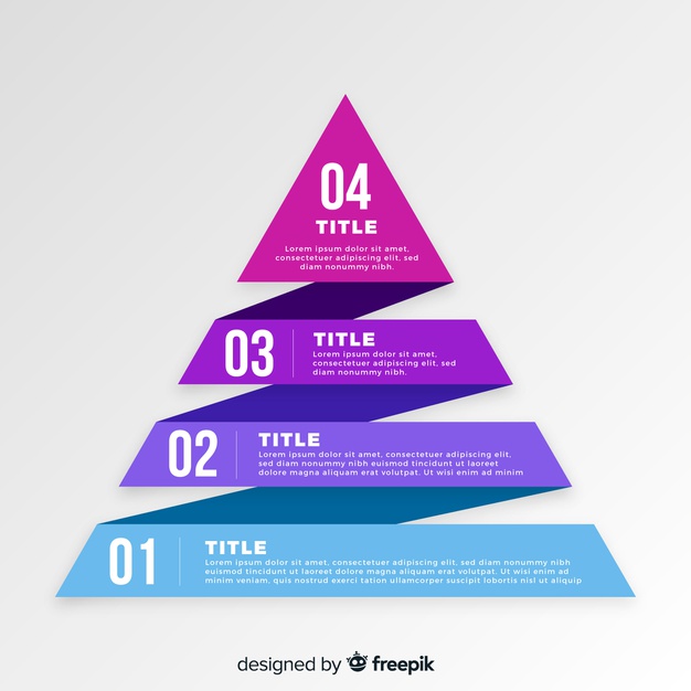 Flat Pyramid Infographic Steps Template Vector Free Download 626x626 Flat Pyramid Infographic Steps Template Vector Free Download
