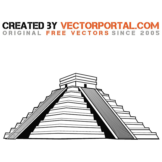 660x660 Mayan Pyramid Graphics Free Vector