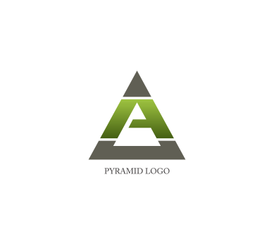 389x346 Pyramid A Logo Design Download Alphabet Logos Vector Logos Free