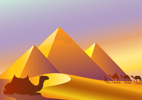 500x354 Pyramids Vector Free Vector Download