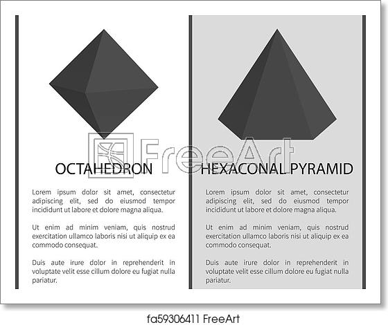 560x470 Free Art Print Of Octahedron Hexagonal Pyramid Vector
