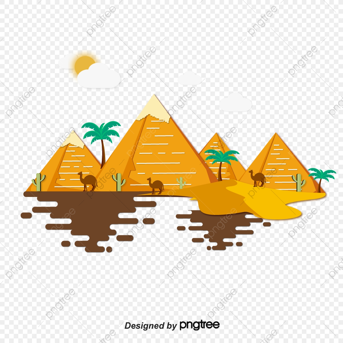 1200x1200 Cartoon Pyramid Vector, Cartoon Vector, Cartoon Pyramid, Ancient