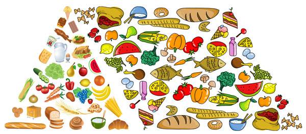 600x262 Food Pyramid Vector Design Vector Free Vector Download