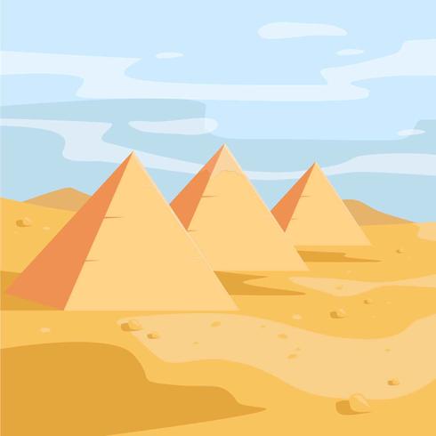 490x490 Pyramids Vector Illustration