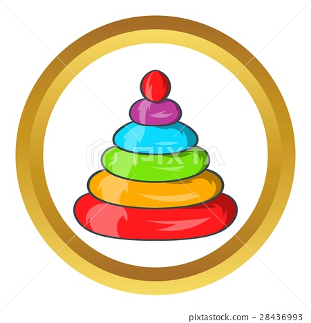 450x468 Toy Pyramid Vector Icon