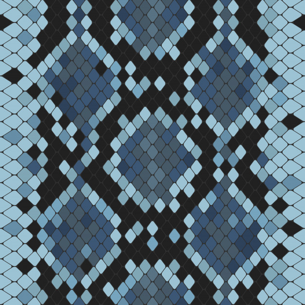 626x626 Seamless Pattern With Blue Python Print Vector Premium Download