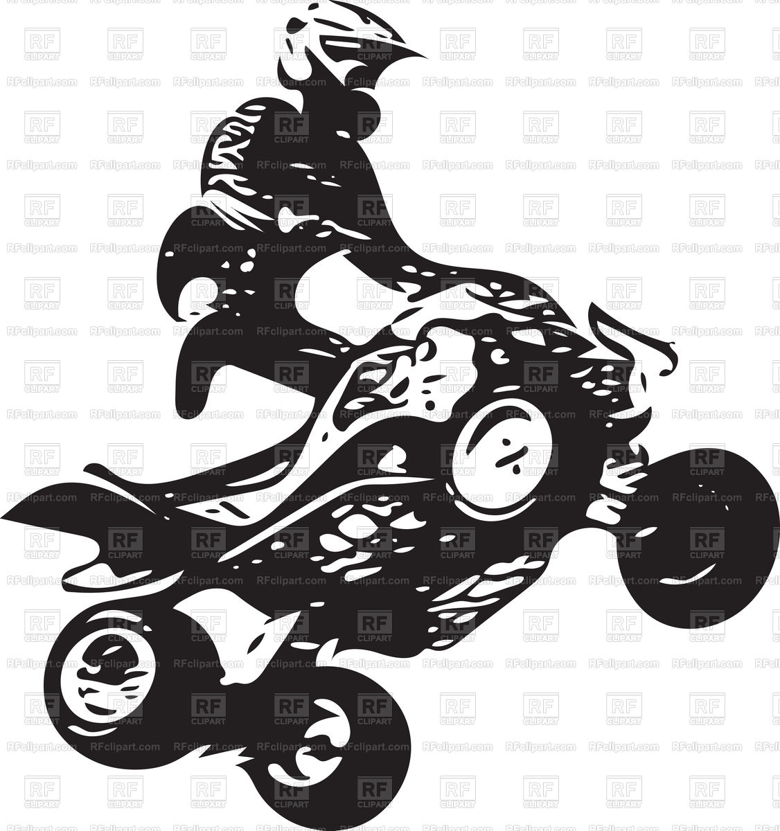 1126x1200 Quad Bike In Flight Vector Image Of Sport And Leisure Aroastock