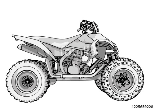 500x354 Quad Bike Vector Stock Image And Royalty Free Vector