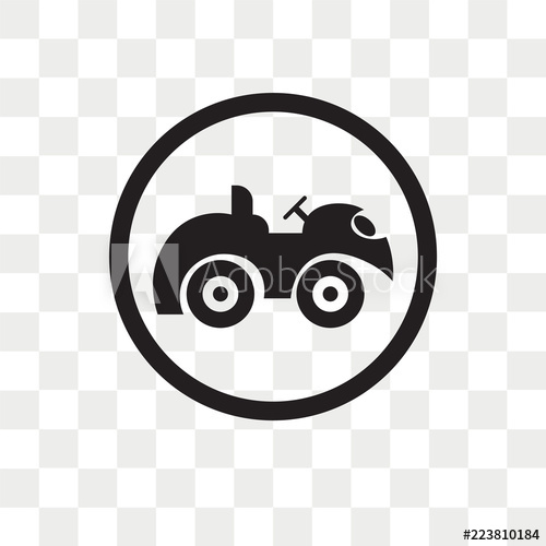 500x500 Quad Bike Vector Icon Isolated On Transparent Background, Quad