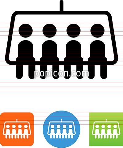 400x482 Ski Lift Quad Chair Icon