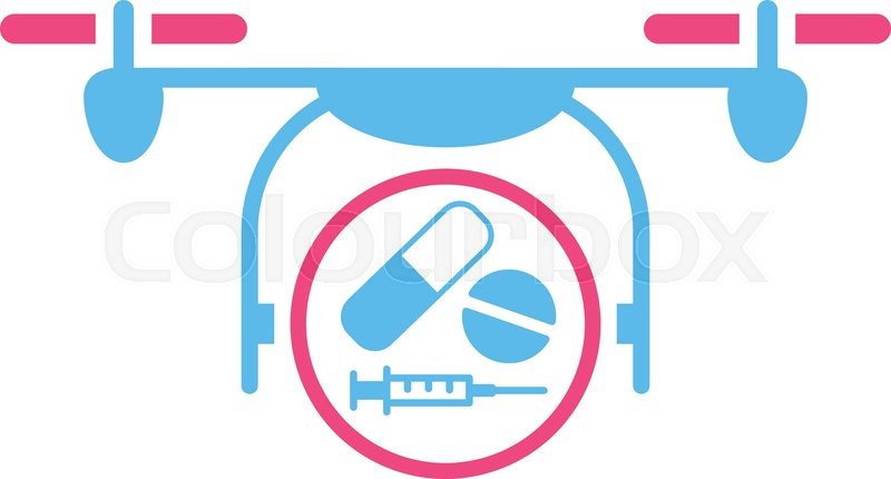800x430 Medication Quadcopter Vector Icon Stock Vector Colourbox