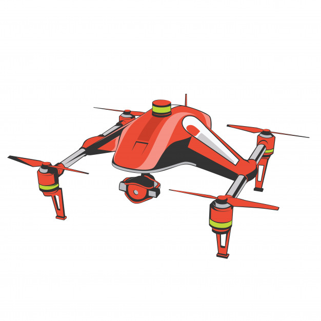 626x626 Tech Drone Quadcopter Vector Element Vector Premium Download