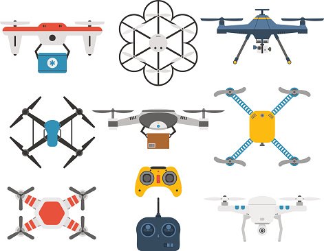 471x366 Drone Quadcopter Vector Premium Clipart