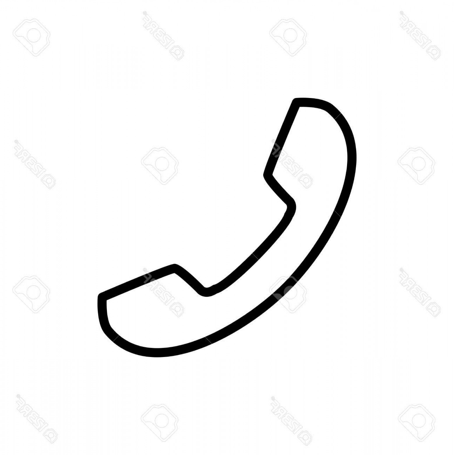 1558x1560 Photostock Vector Premium Phone Icon Or Logo In Line Style High