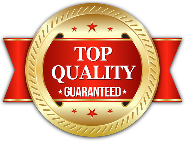 600x460 Golden Top Quality Seal Badge With Red Ribbon Free Vector In Adobe