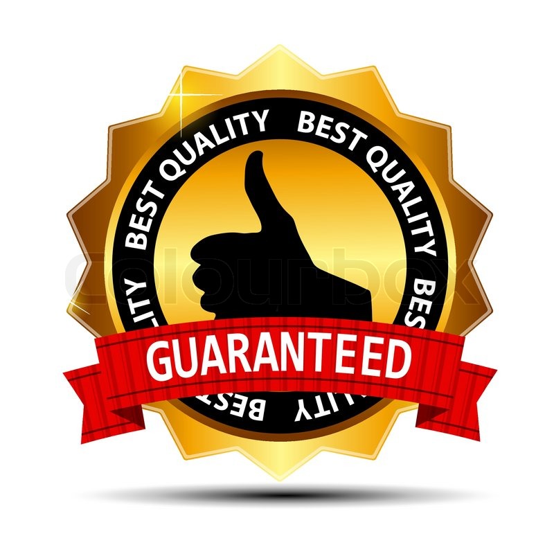 800x800 Best Quality Guaranteed Gold Label Stock Vector Colourbox