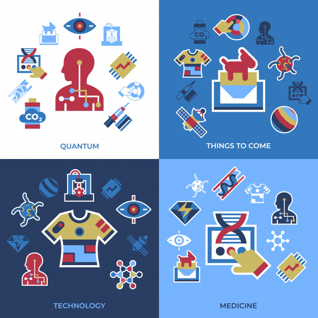 626x626 Quantum Things To Come Technology Icons Set Vector Premium Download