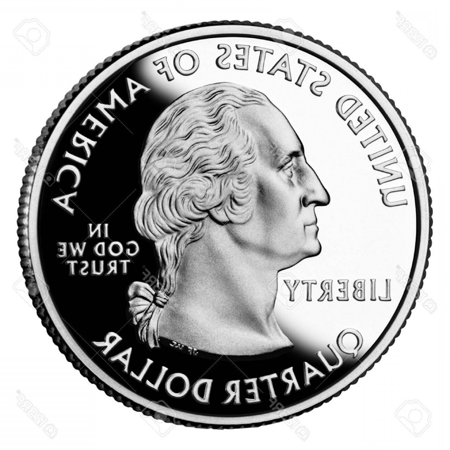 1560x1560 Photounited States Or American Quarter Dollar Isolated On White