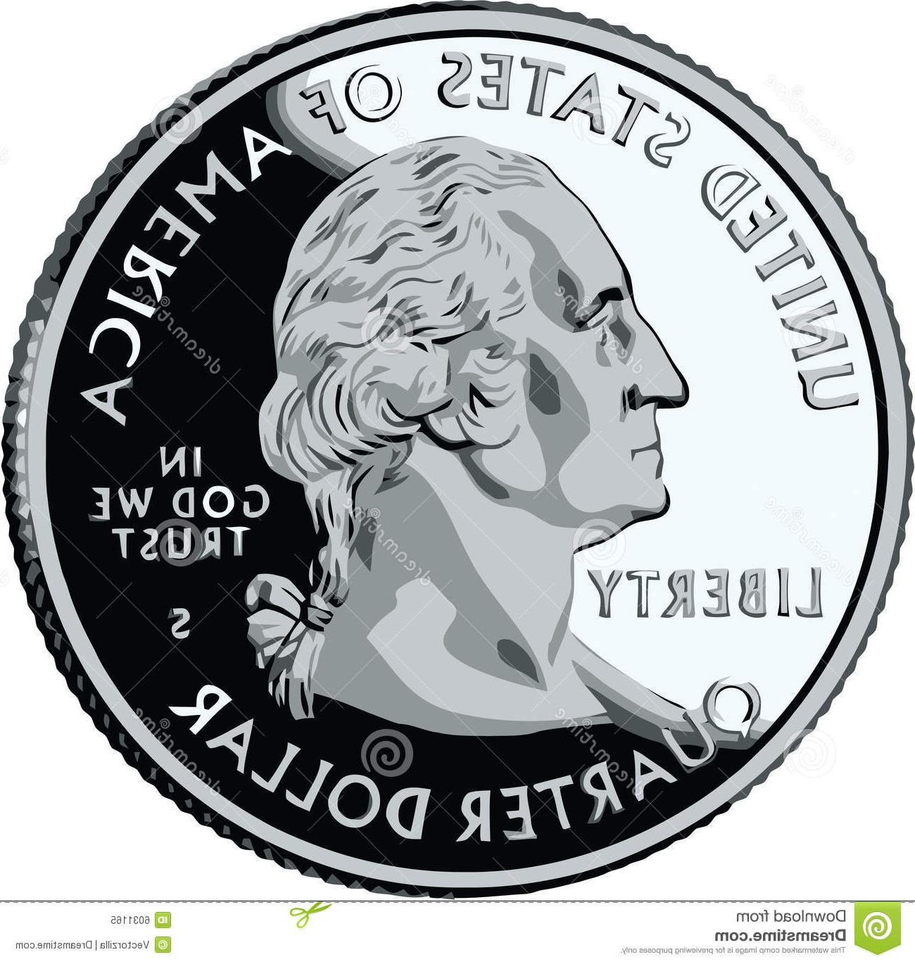 Quarter Coin Vector at Vectorified.com | Collection of Quarter Coin ...