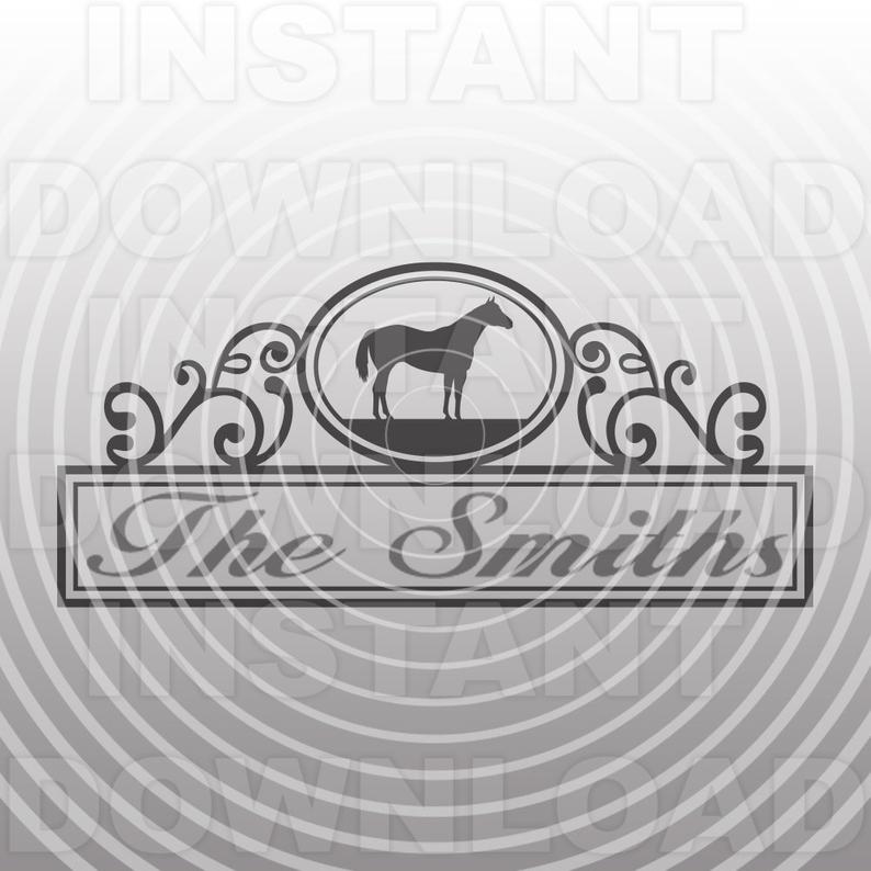 794x794 Fancy Ornate Quarter Horse Mailbox Monogram Frame Etsy
