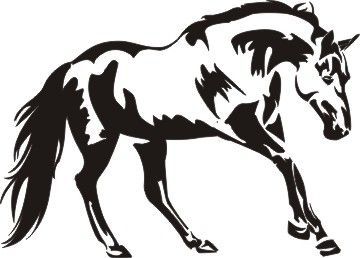 360x258 Free Quarters Horses Clipart Pic To See Horse Outline, Horse