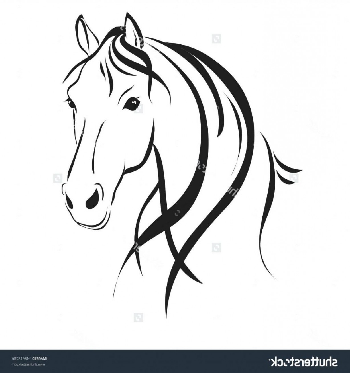 1228x1310 Horse Head Coloring