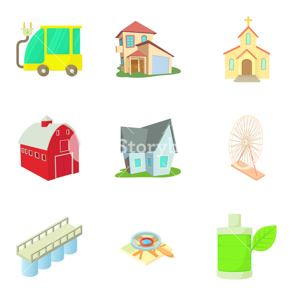 1000x1000 Sleeping Quarter Icons Set Cartoon Set Of Sleeping Quarter