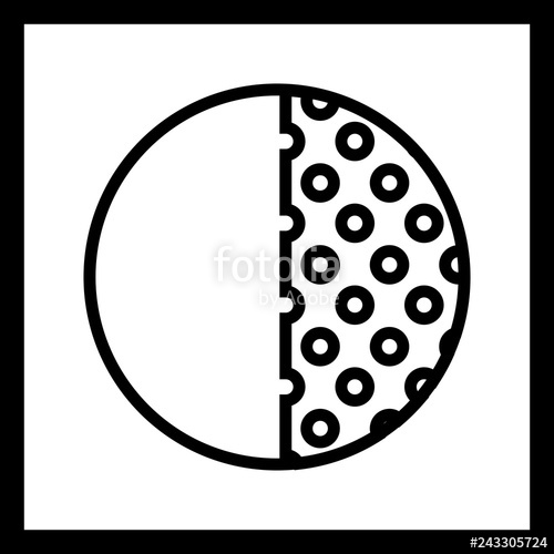 500x500 Vector Last Quarter Icon Stock Image And Royalty Free Vector