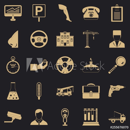 500x500 Working Quarter Icons Set Simple Set Of Working Quarter Vector