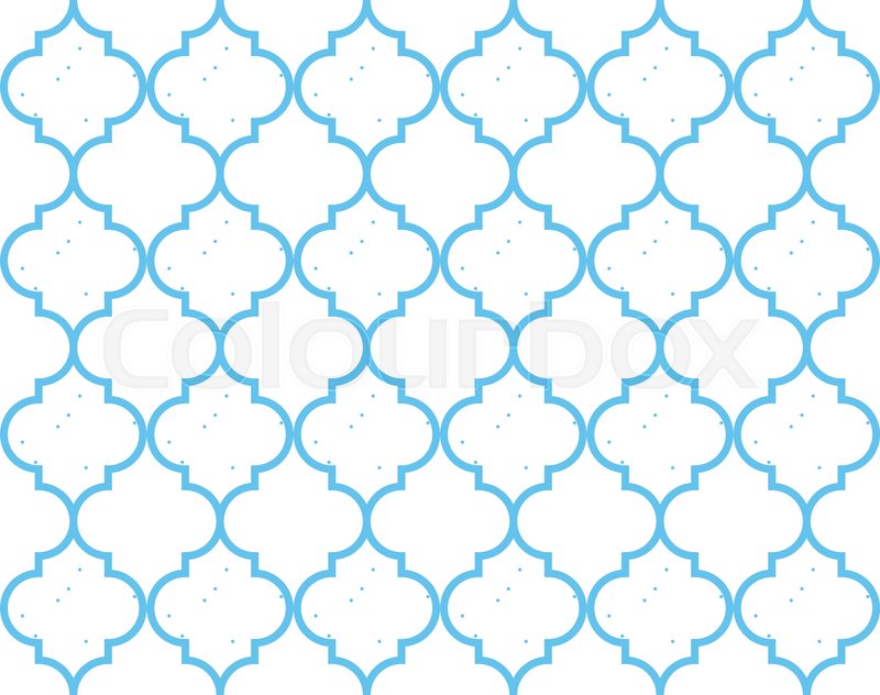 800x632 Moroccan Quatrefoil Seamless Pattern Stock Vector Colourbox