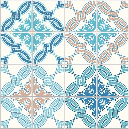 450x450 Portuguese Tiles, Quatrefoil Vector Pattern Tangled Modern