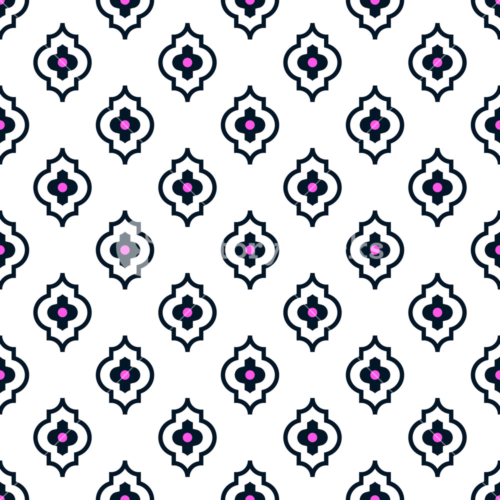 1000x1000 Quatrefoil Seamless Line Vector Pattern Geometric Repeating