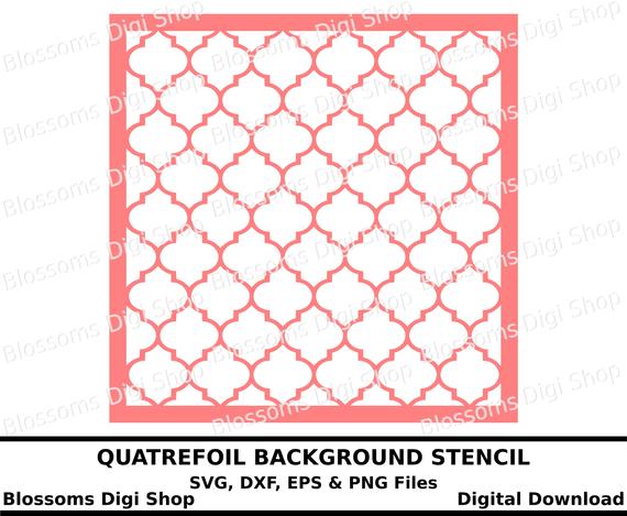 570x469 Quatrefoil Digital Download Lattice Morocco Etsy