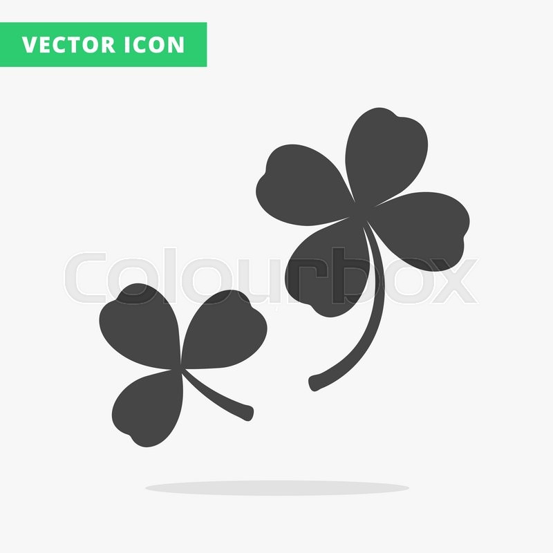 800x800 Trefoil And Quatrefoil Clover Leaf Stock Vector Colourbox