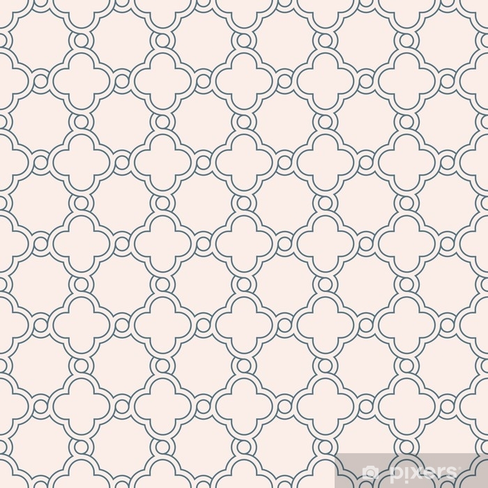 700x700 Gray Pastel Traditional Geometric Quatrefoil Trellis Pattern