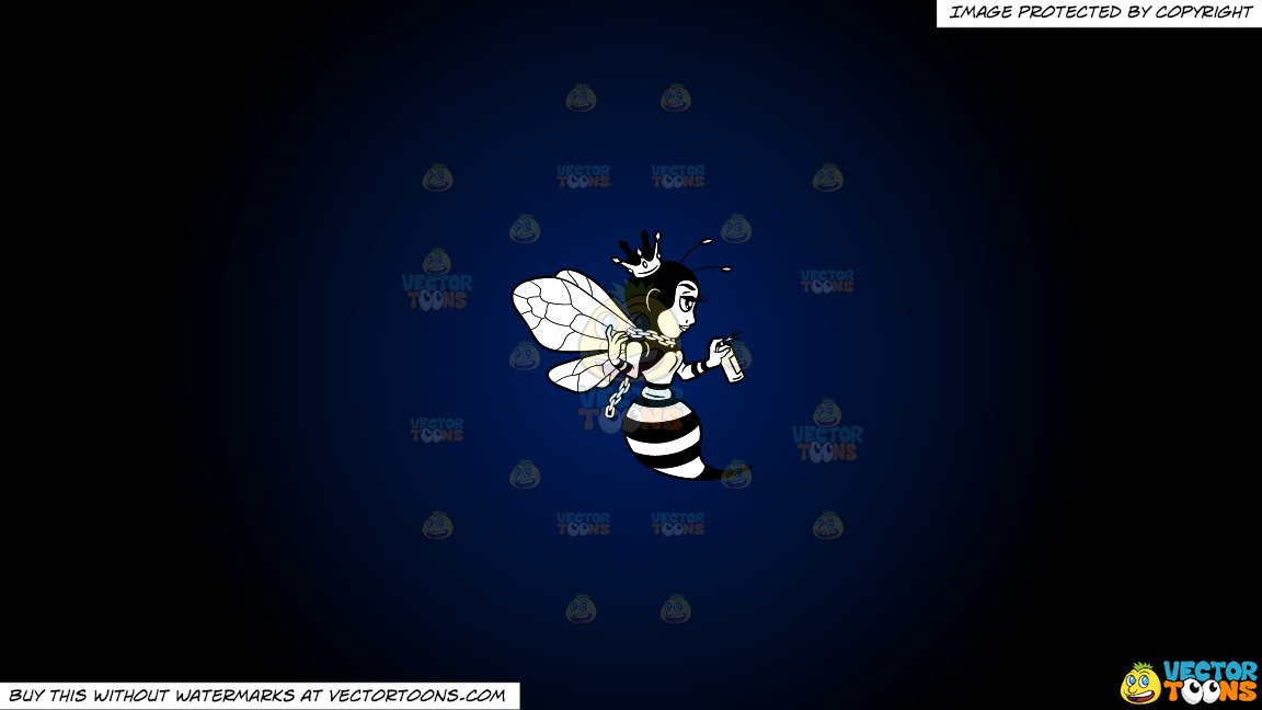 Clipart A Queen Bee Spray Painting The Wall On A Dark Blue 1152x648 Clipart A Queen Bee Spray Painting The Wall On A Dark Blue