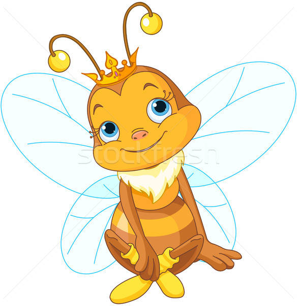 Cute Queen Bee Vector Illustration Anna Velichkovsky 584x600 Cute Queen Bee Vector Illustration Anna Velichkovsky