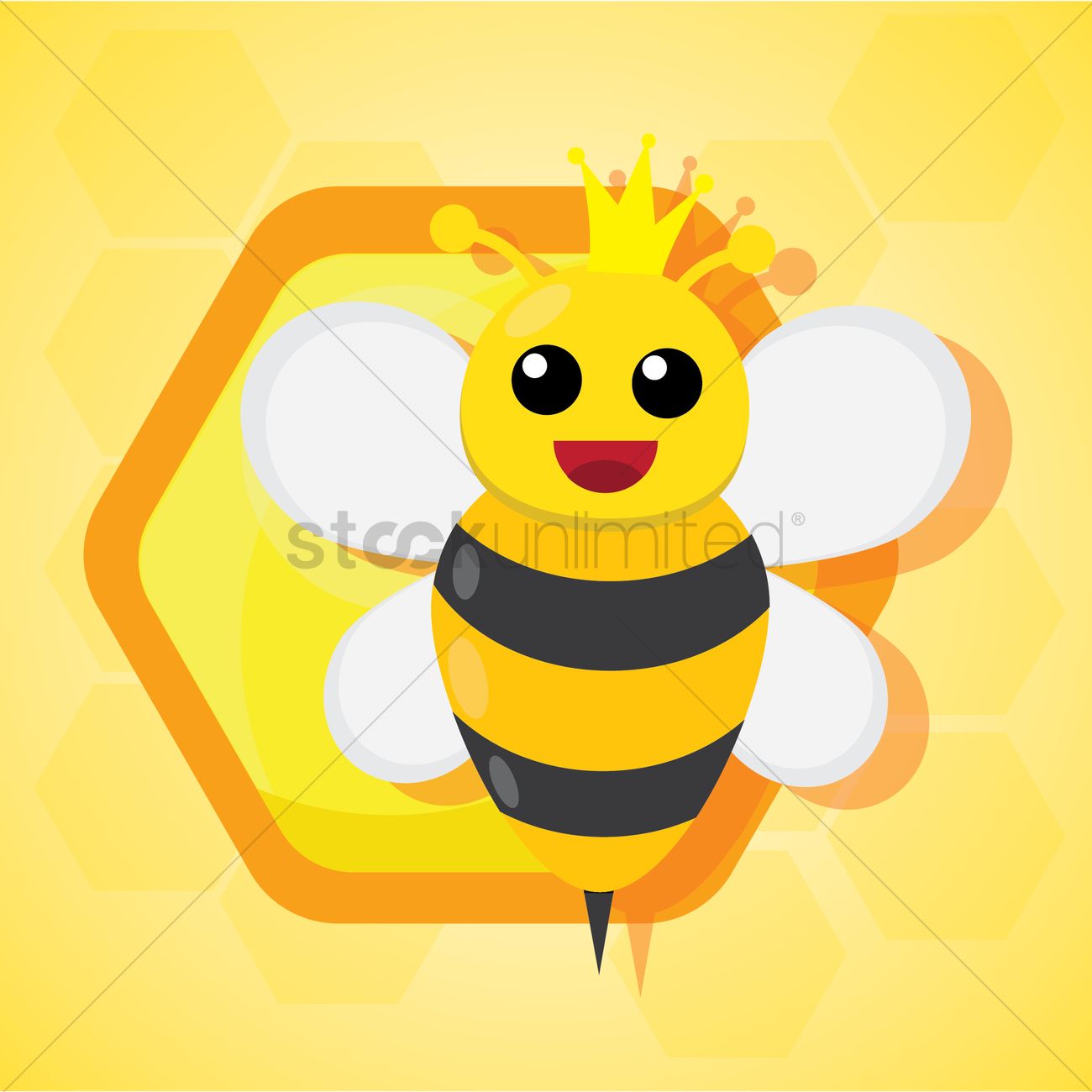 Queen Bee Vector Image 1300x1300 Queen Bee Vector Image