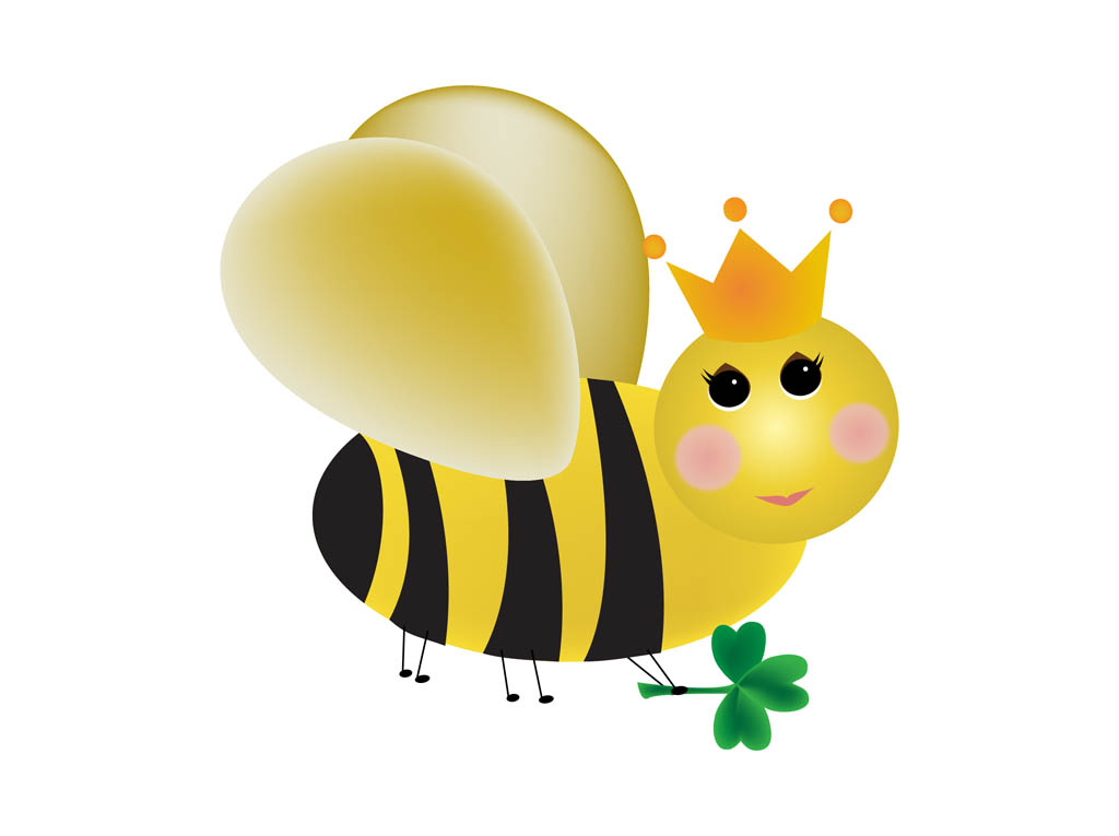 Cartoon Queen Bee Vector Art Graphics 1024x765 Cartoon Queen Bee Vector Art Graphics