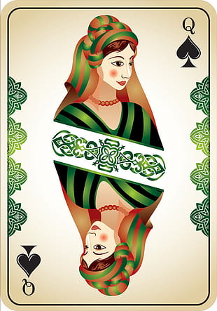 Queen Card Vector at Vectorified.com | Collection of Queen Card Vector ...