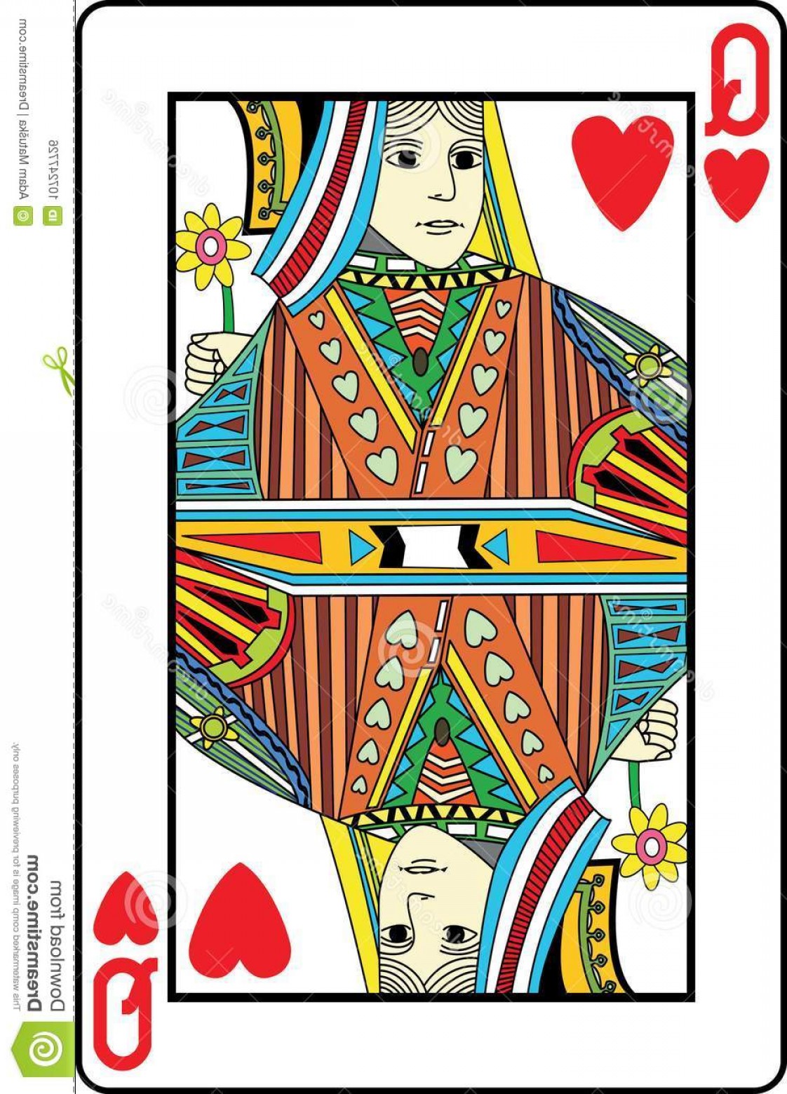 Queen Card Vector at Vectorified.com | Collection of Queen Card Vector ...