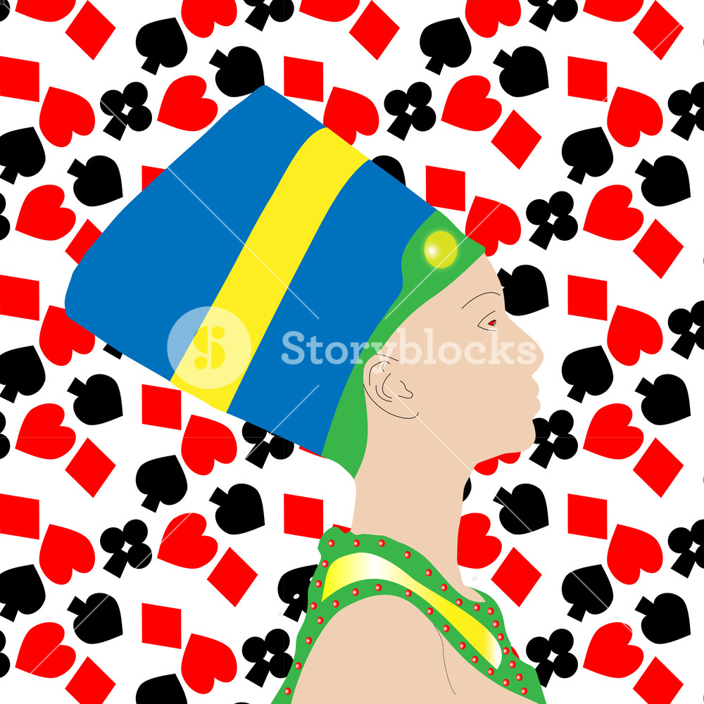 Card And Queen Game Casino, Poker Risk, Vector Illustration 1000x1000 Card And Queen Game Casino, Poker Risk, Vector Illustration