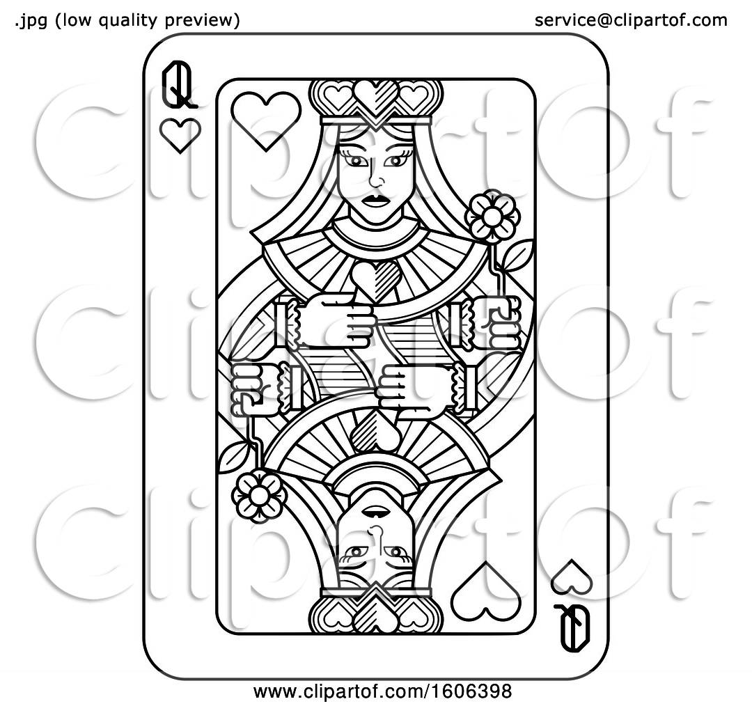 Queen Card Vector at Collection of Queen Card Vector